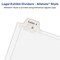 Avery Legal Exhibit Unpunched Dividers for Use with Any Binding System, Collated A-Z, 26 Side Tab Dividers Per Set, Helvetica Type, 3 Sets (21874)
